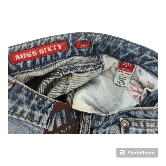 Miss Sixty Eden Style Low Rise Boot Cut Ripped Jeans - 24 - Picture 4 of 16